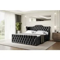 ALTDECOR Boxbett VILA-Z (Multipocket-Matratze H4, H3 Matratze Bonellfederung, Topper, Kopfteil)