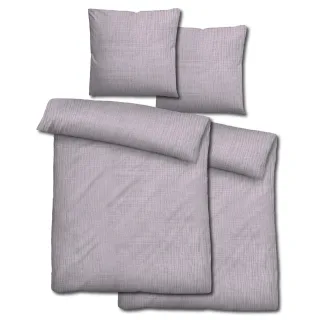 Doppelpack Sleezzz® Musselin Bettwäsche lila 135 x 200 cm + 80 x 80 cm