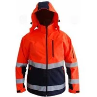 Consorte Arbeitsjacke Funktionale Winter Jacke wasserdicht 3.000 reflektierende Orange