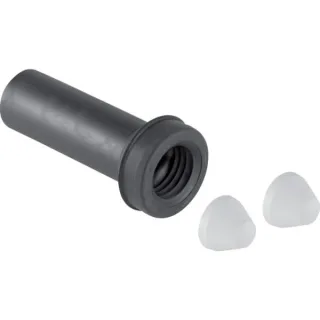 Geberit PE Ablaufmanschette für Urinal mit 2 chromfarbigen Deckkappen 152608461