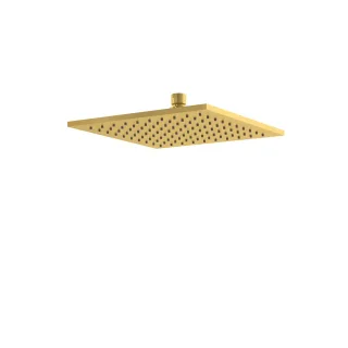KLUDI A-QA Tellerkopfbrause eckig 250 mm flache Ausführung Brushed Gold 64425N0-00