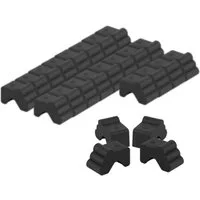 BigDean Blumentopfuntersetzer 24x Blumentopf Füßchen Anthrazit Pflanzkübel Untersetzer extra stabi, Zubehör für Pflanztöpfe, Set, 24-tlg., Robuste, Standhafte, Füßchen für Blumentöpfe, Kübel und mehr