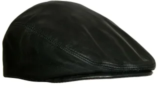 Peaky Blinders Newsboy-Flachhut aus Leder für Herren