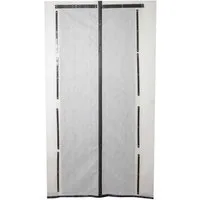 Scorprotect® Haustür Vlies Staubschutztür Magnet mit Magnetstreifen-Verschluss 210 x 110 cm