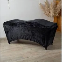 STM Company Massageliege Wave Matratze (Curved topper) mit Memory Foam, Liegenbezug, Set (180x60 / 190x70 cm, für Wimpernverlängerungen, PMU), für Kosmetikliege, Behandlungsliege, Wimpermstudio