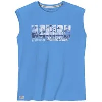 redfield Muscleshirt Redfield Übergrößen Muskelshirt Print Hawaii türkisblau