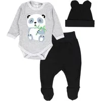 TupTam Langarmbody Baby Kleidung Set Body Strampelhose Mütze Bekleidungsset