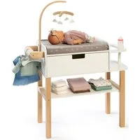 MUSTERKIND® Puppenwickeltisch Viola, natur/weiß