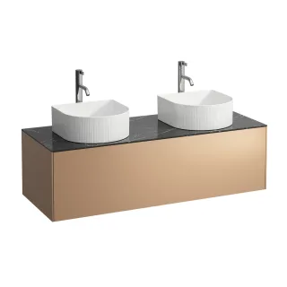 LAUFEN Waschtischunterschrank SONAR f.WT H812340/1/2/3 1 Schubl 1175x455AusschnWT li?? Kupfer&N H4054280341411