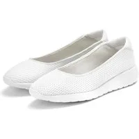 LASCANA Freizeitschuh, Slipper, Halbschuh, Slip-On-Sneaker, Ballerina zum Reinschlüpfen, leichte Mesh-Optik VEGAN