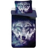 Jerry Fabrics Kinderbettwäsche Wolf, Polyester, 2 teilig