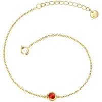Glanzstücke München Gliederarmband GSM6023 (1-tlg), mit Granat