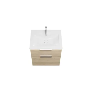 Burgbad Mineralguss Waschtisch-Set Eqio Eiche Dekor Cashmere/Alpinweiss, SEZE062F3180C0001 SEZE062F3180C0001