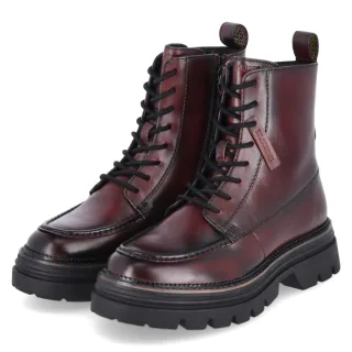 Salamander Schnürboots - Gr. 37 - Rot - Glattleder