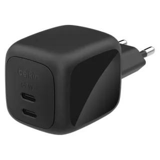 Belkin Ladegerät Dual USB-C 67W PD + PPS ,schwarz WCH020kqBK