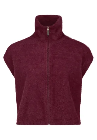 Betty & Co - Strickweste Fall Burgundy - Gr. - 36