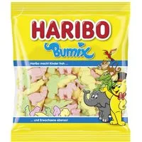 HARIBO Süßigkeit, Haribo Bumix fruchtige bunte Schaumzucker-Figuren Packung 175g