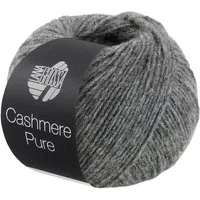 LANA GROSSA Cashmere Pure 0006 grau meliert Häkelwolle, 115 m