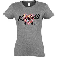 Youth Designz Print-Shirt "Konfetti im Herz" Print Damen T-Shirt Statement Geschenk Frauen mit witzigen stylischen Aufdruck für Frauen