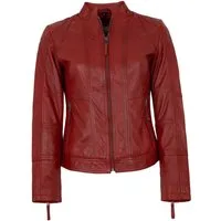 7eleven Lederjacke Vigni 7eleven - Damen Lederjacke Lammnappa rot
