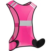 EAZY CASE Warnweste Universal Warnweste mit Klett Reflektor Warnweste Damen leicht einstellbar Klettverschluss Neon Pink