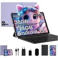 GOODTEL YESTEL 10.1 Zoll Android 15 Tablet – 30GB RAM, 128GB Speicher Tablet (10.1", Android15, Octa-Core 2.0GHz, 8000mAh Akku, GPS)