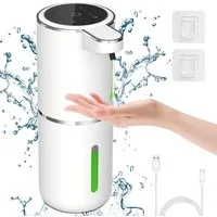 FELIXLEO Seifenspender Automatisch Flüssig Seifenspender Stromanzeige 380ml Elektrischer, (2-tlg)