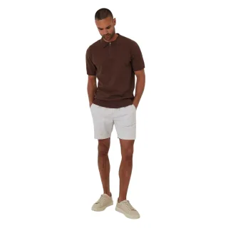 Threadbare - "Whittley" Poloshirt für Herren, kurzärmlig (Walnussbraun)