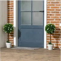Kunstpflanze 2er-Set groß 60 cm Lavendelbäume, HOMCOM, Höhe 60 cm, für Wohnzimmer Schlafzimmer Büro Garten moderne Dekoration Geschenk