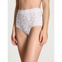 CALIDA High-Waist-Slip Natural Comfort Lace weiche, verspielte Spitze, elastisch, extrabreiter Bund, bequem