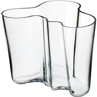 IITTALA Tischvase Vase 16 cm Alvar Aalto klar, Vase, Glas, klar