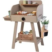 MUDDY BUDDY® Kinder-Grill BBQ Chef, Outdoor Spielgrill, warmgrau