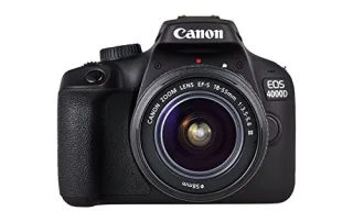 Canon EOS 4000D [18MP Live View 27"] schwarz inkl. EF-S 18-55mm 1:35-56 III Objektiv