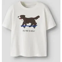 Name It Rundhalsshirt NMMKASIL SS NREG TOP PB Baumwolle, regular fit