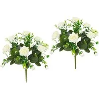 Kunstblumenstrauß Wildrosen, I.GE.A., Höhe 39 cm, Kunstblumenstrauß