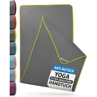 NirvanaShape Sporthandtuch Yoga Handtuch mit Antirutsch-Noppen, Yogatuch-Auflage für Yogamatte, Microfaser, +Yoga Einführungs eBook, Yogatuch-Auflage Saugstark, Hygienisch
