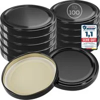 Wellgro Vorratsglas Einmachdeckel TO 100 - Twist-Off-Deckel, (50-tlg)
