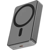 S&T Design Magnetisch Powerbank Magsafe kompatibel Kabellos Powerbank Externer Akku PB 10000 mAh (12, V V), für iPhone Wireless LED Anzeige Schnellladefunktion