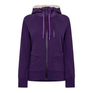 Puma - "13" Hoodie mit durchgehendem Reißverschluss für Damen (Violett)