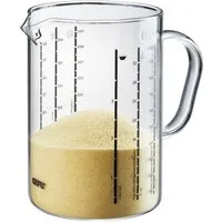 GEFU Messbecher METI, 1000 ml, Glas, Ausgießnase, 1 Liter