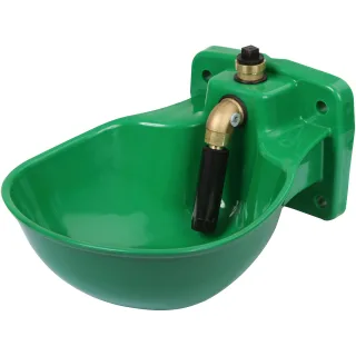 Kerbl Tränkebecken K75 - 1/2" mit Rohrventil grün - 221875