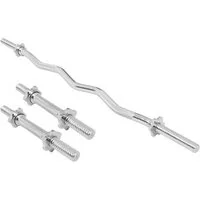 GORILLA SPORTS Hantel-Set Hantelset mit Kurzhanteln und SZ-Hantelstange