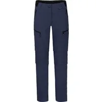 Bergson Outdoorhose PORI Doppel Zipp-Off mit T-ZIPP Damen Wanderhose, robust elastisch, Normalgrößen, peacoat blau