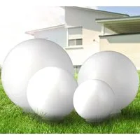 etc-shop LED Gartenleuchte, LED-Leuchtmittel fest verbaut, 4er Set Outdoor LED Solar Kugel Leuchte Deko Lampe IP44