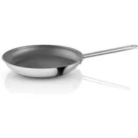 Eva Solo Bratpfanne Bratpfanne Laser Titanium 24 cm Stainless Steel, (Kochtopf-Set, 2x Fondue), Edelstahl mit Aluminiumkern, spülmaschinenfest, Antihaft, recycelt