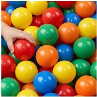 LittleTom Bällebad-Bälle Baby - 200 Bunte Bälle fürs Bällebad - Geprüfte Kinder Spielbälle (200-St), Ab dem 1. Tag: Babybälle zum Greifen - Plastikbälle für den Bällepool
