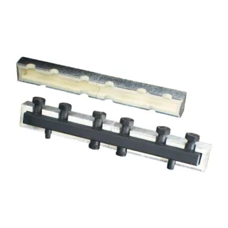 Oventrop Verteilerbalken für Regumat 1351580 DN25, für 2 Heizkreise, Stahl