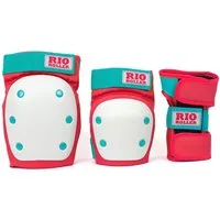 Rio Roller Rollschuhe RIO ROLLER TRIPLE Schonerset red/mint