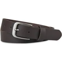Frentree Ledergürtel aus 100% Echtleder, MADE IN GERMANY 3 cm breiter Gürtel aus Leder, kürzbar, Braun