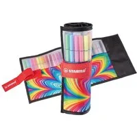 STABILO Pinselstift STABILO Pen 68 ARTY Premium-Filzstift - 25er Rollerset